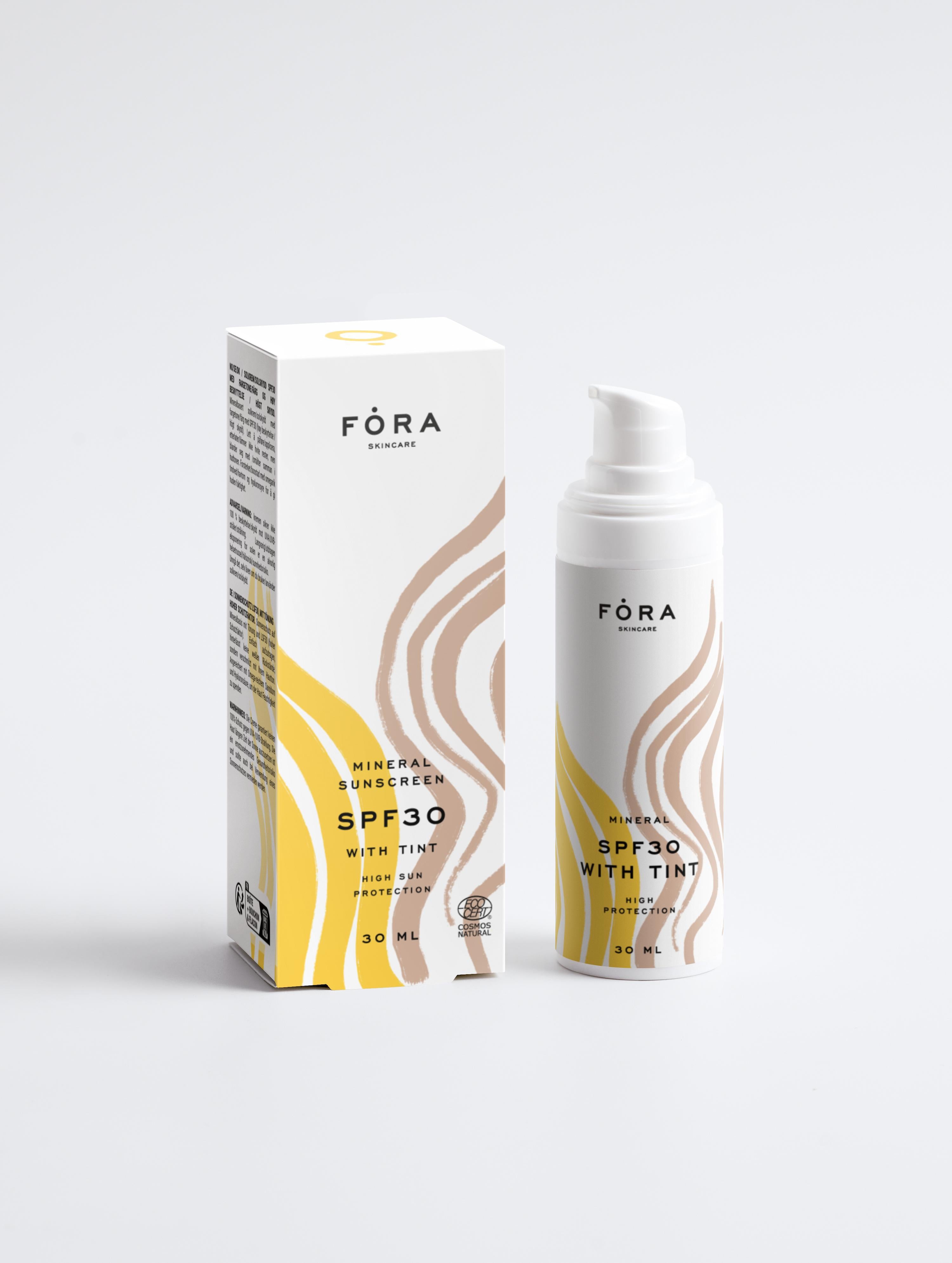 Sunscreen SPF30, with tint